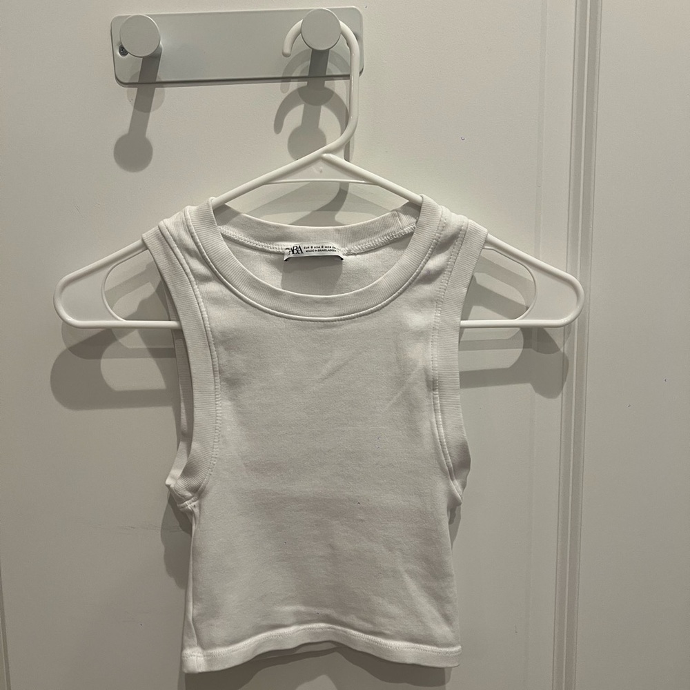 Zara White Tank Top